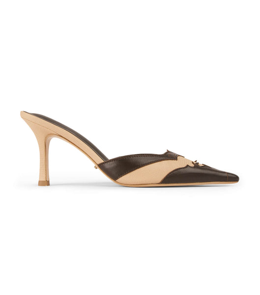 Tony Bianco Shuga Beech/Chocolate 8cm Court Shoes Chocolate | LMYTR88831