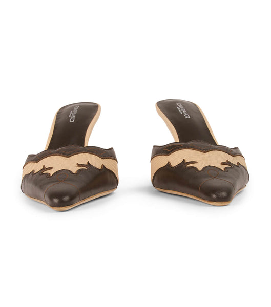 Tony Bianco Shuga Beech/Chocolate 8cm Event Heels Chocolate | GMYEC52806