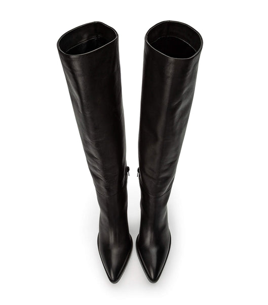 Tony Bianco Skyla Black Como 9cm Heeled Boots Black | GMYUC39513