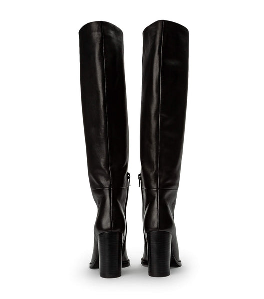 Tony Bianco Skyla Black Como 9cm Heeled Boots Black | GMYUC39513