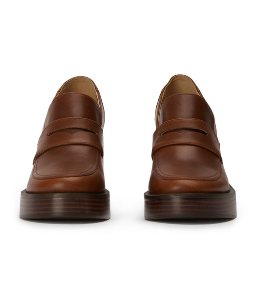 Tony Bianco Taranto Cognac 9cm Loafers Brown | MMYHR69541