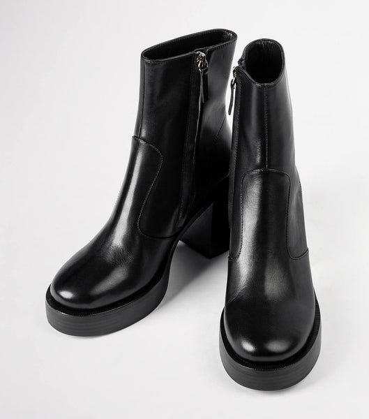 Tony Bianco Thunder Black Como 9cm Heeled Boots Black | MMYHR25477