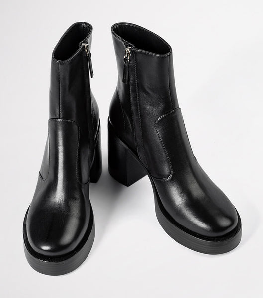 Tony Bianco Thunder Black Como 9cm Heeled Boots Black | MMYHR25477