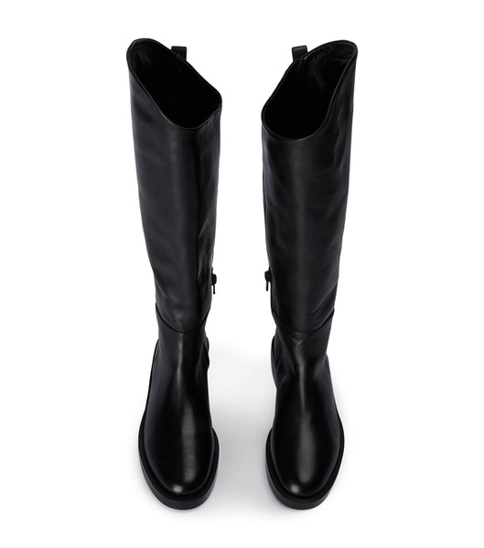 Tony Bianco Tyler Black Como 4cm Knee High Boots Black | YMYVQ30094