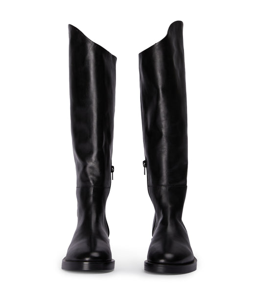 Tony Bianco Tyler Black Como 4cm Knee High Boots Black | YMYVQ30094