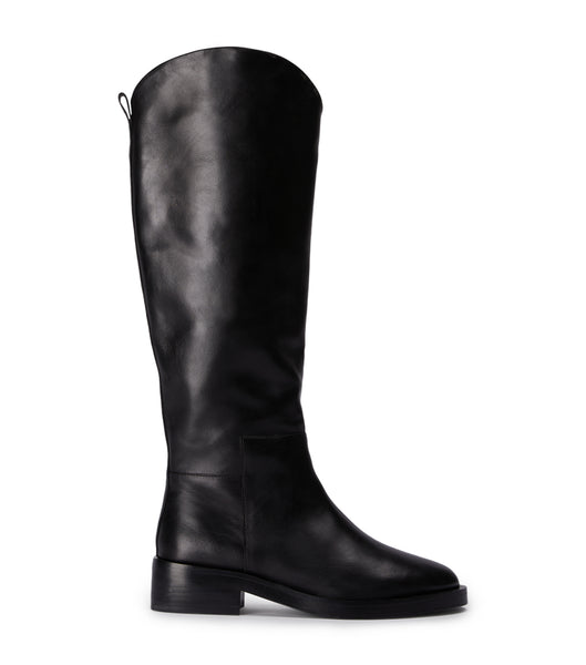 Tony Bianco Tyler Black Como 4cm Knee High Boots Black | YMYVQ30094