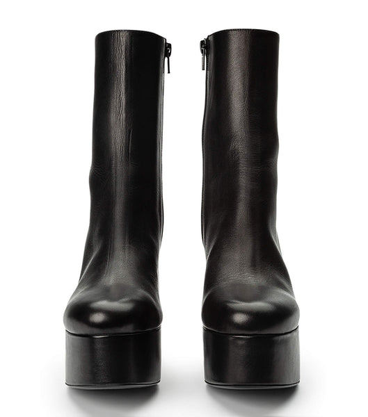 Tony Bianco Tyra Black Como 12cm Heeled Boots Black | AMYWC79453