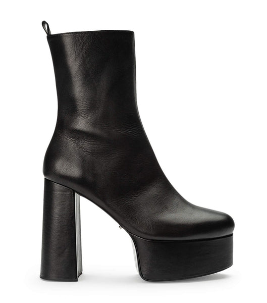 Tony Bianco Tyra Black Como 12cm Heeled Boots Black | AMYWC79453