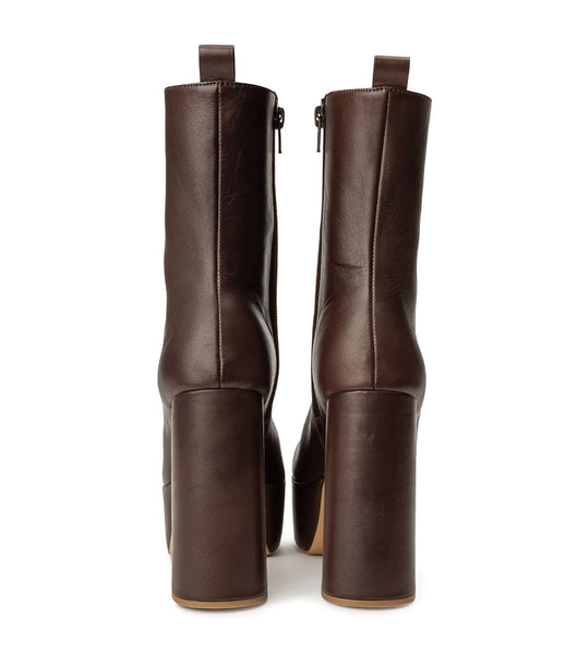 Tony Bianco Tyra Choc Como 12cm Platform Boots Chocolate | AMYWC89298