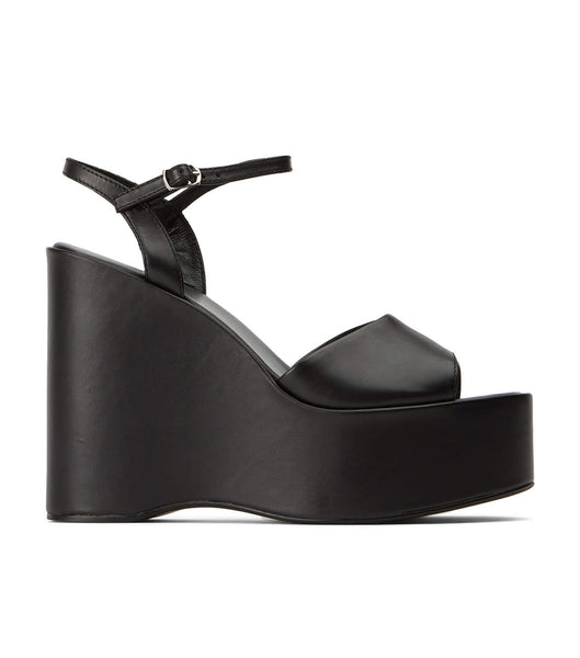 Tony Bianco Vanity Black Como 13cm Wedges Black | MYCVG88599