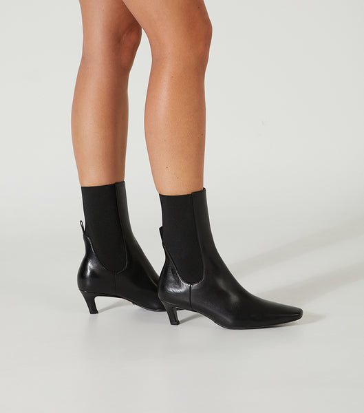 Tony Bianco Verona Black Como 5cm Ankle Boots Black | MYQCS23125