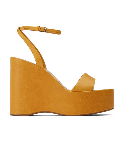 Tony Bianco Vesna Cantelope Antiq 13cm Platform Shoes Yellow | BMYSO95566