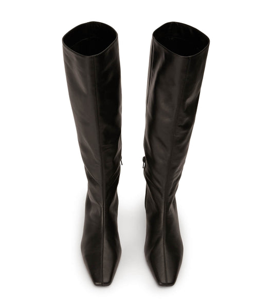 Tony Bianco Vixon Black Venice 5cm Heeled Boots Black | MMYFT19761