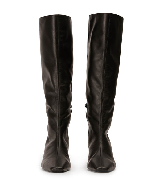 Tony Bianco Vixon Black Venice 5cm Heeled Boots Black | MMYFT19761