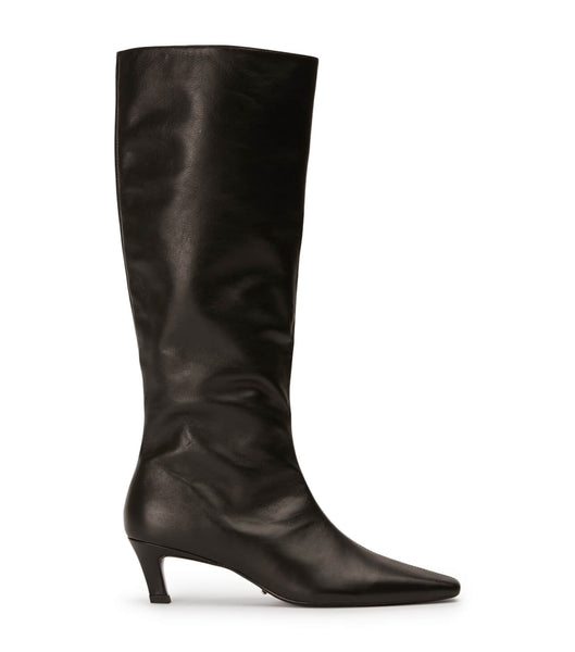 Tony Bianco Vixon Black Venice 5cm Heeled Boots Black | MMYFT19761