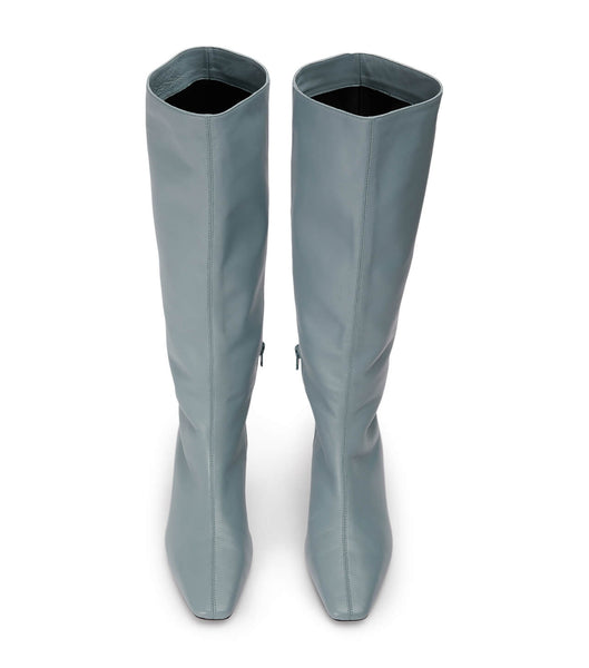 Tony Bianco Vixon Steel Nappa 5cm Heeled Boots Grey | LMYSX86761