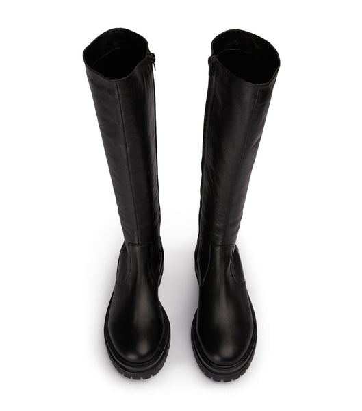 Tony Bianco Wanda Black Venice 4.5cm Knee High Boots Black | QMYUV14621