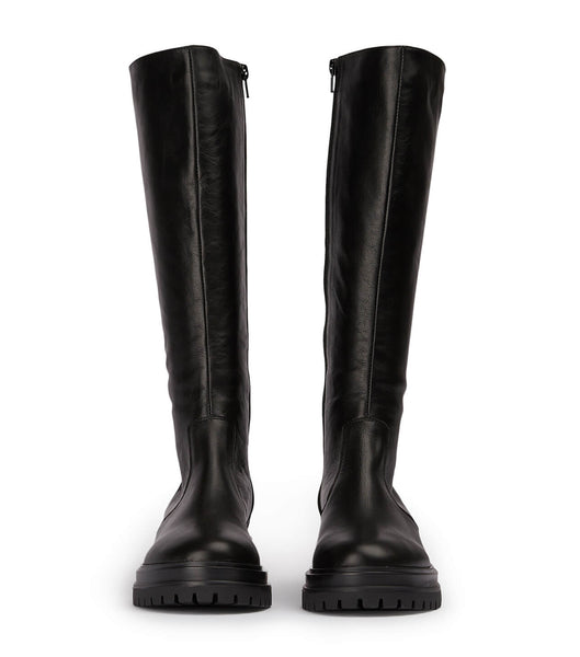 Tony Bianco Wanda Black Venice 4.5cm Knee High Boots Black | QMYUV14621