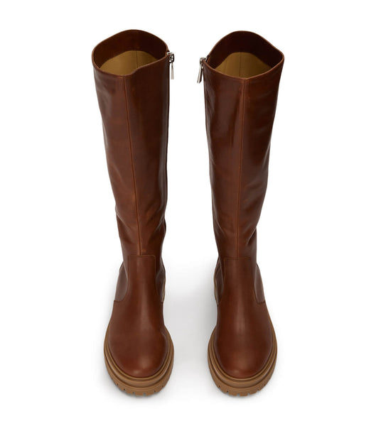 Tony Bianco Wanda Cognac 4.5cm Knee High Boots Brown | FMYHY11160