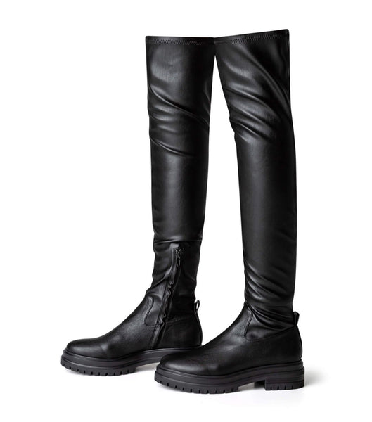 Tony Bianco Wild Black Venezia 4.5cm Combat Boots Black | MYIIZ56680