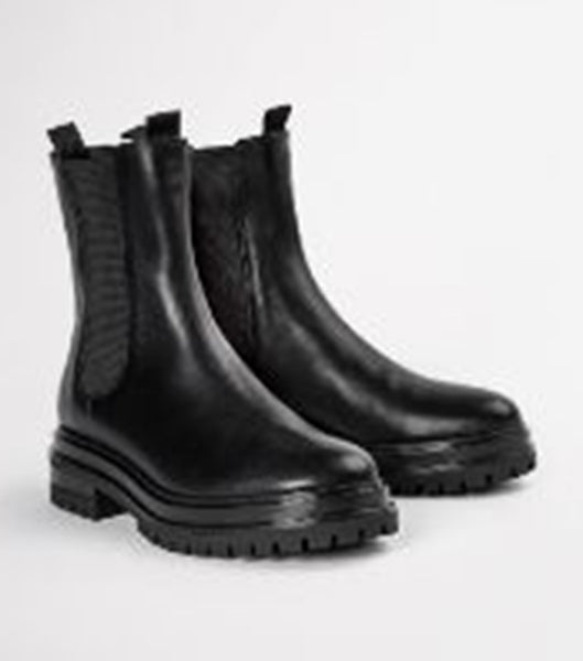 Tony Bianco Wolfe Black Como 4.5cm Combat Boots Black | MYJVR58541