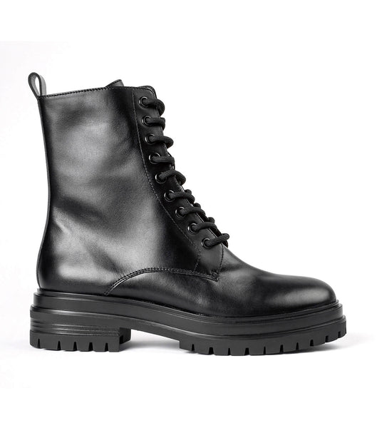 Tony Bianco Wya Black Como 4.5cm Combat Boots Black | FMYUI75335