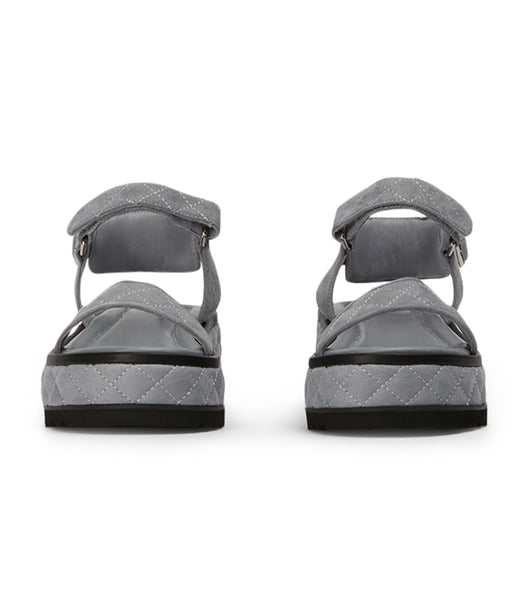 Tony Bianco Zahara Steel Grey Suede 6cm Sandals Grey | MYJZR59753