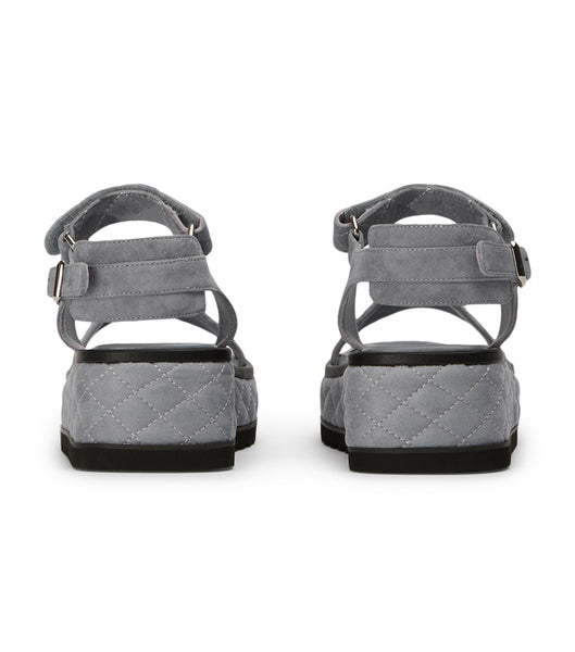 Tony Bianco Zahara Steel Grey Suede 6cm Sandals Grey | MYJZR59753