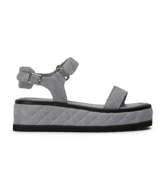 Tony Bianco Zahara Steel Grey Suede 6cm Sandals Grey | MYJZR59753