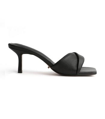 Tony Bianco Alexa Black Nappa 6.5cm Bridal Heels Black | DMYVO20957