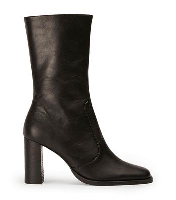 Tony Bianco Atlanta Black Venice 8.5cm Ankle Boots Black | UMYTG58899