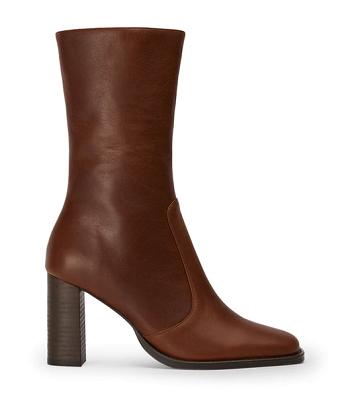 Tony Bianco Atlanta Cognac 8.5cm Ankle Boots Brown | FMYHY30772