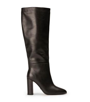 Tony Bianco Boss Black Como 9.5cm Knee High Boots Black | MYNZX75540