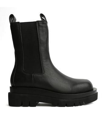 Tony Bianco Boxer Black Como 5.5cm Combat Boots Black | DMYKV19292