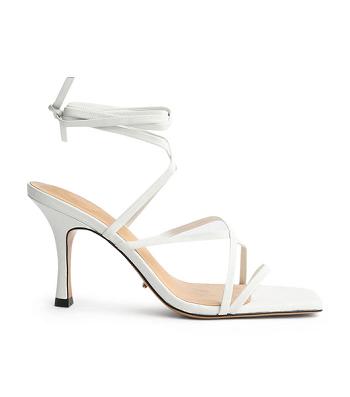 Tony Bianco Caden White Sheep Nappa 8.5cm Bridal Heels White | MYNEJ37430