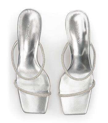 Tony Bianco Chase Silver Nappa Metallic 8.5cm Low Heels Silver / Metal | MYCVG26836