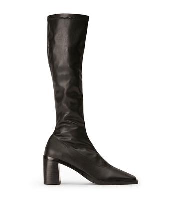 Tony Bianco Damon Black Venezia 7.5cm Knee High Boots Black | ZMYMJ82542