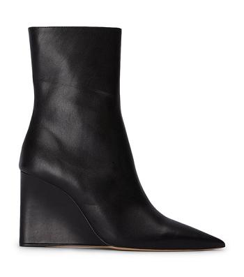Tony Bianco Dasha Black Como 9.5cm Ankle Boots Black | PMYER81022