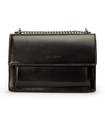 Tony Bianco Desire Black Leather Cross Body Bag Accessories Black | MMYHR23451