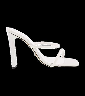 Tony Bianco Florence Milk Capretto 11cm Strappy Heels White | EMYVG38536