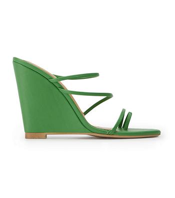 Tony Bianco Gaia Acid Green 11cm Wedges Green | MYJVR33653