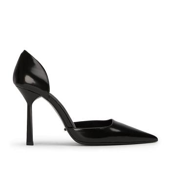Tony Bianco Gala Black Hi Shine 10cm Court Shoes Black | MYCIF68143