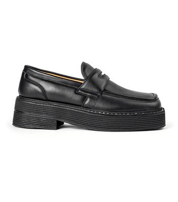 Tony Bianco Granite Black Nappa 5cm Loafers Grey / Black | MMYHR37379