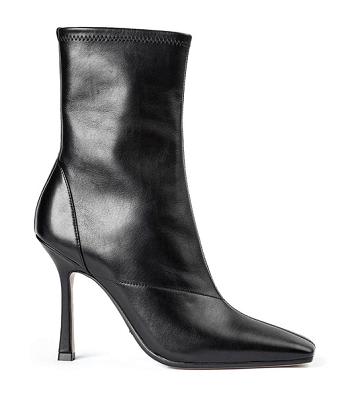 Tony Bianco Halsey Black Como 10.5cm Ankle Boots Black | SMYVO87052