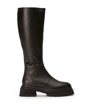 Tony Bianco Hitch Black Venice 5.5cm Combat Boots Black | MYXMI32150