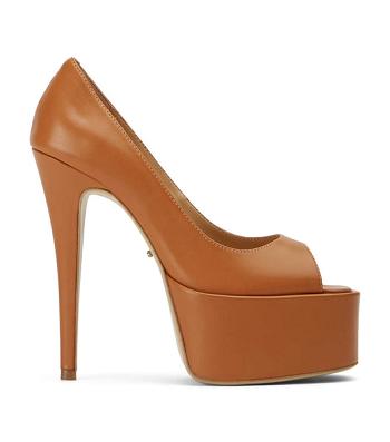 Tony Bianco Jolee Tan Como 15cm Stiletto Heels Brown | EMYHC27480