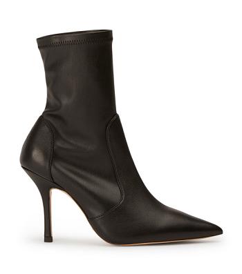 Tony Bianco Kartia Black Nappa/Black Venezia 9.5cm Stiletto Boots Black | EMYVG89053