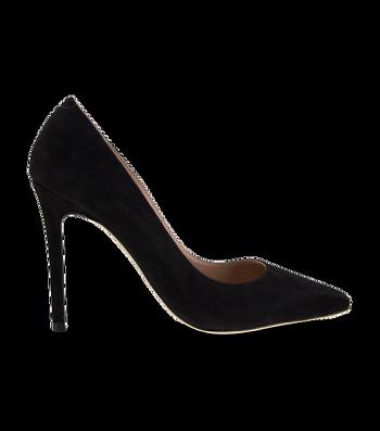 Tony Bianco Lotus Black Kid Suede 10.3cm Court Shoes Black | MYDYB36317