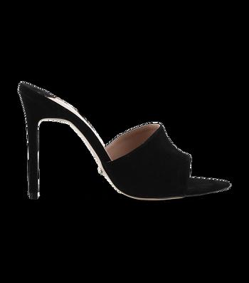 Tony Bianco Marley Black Kid Suede 10.5cm Stiletto Heels Black | MYICD57169