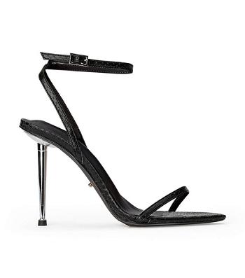 Tony Bianco Myra Black Snake 10.5cm Bling Heels Black / Snake | BMYSO28957